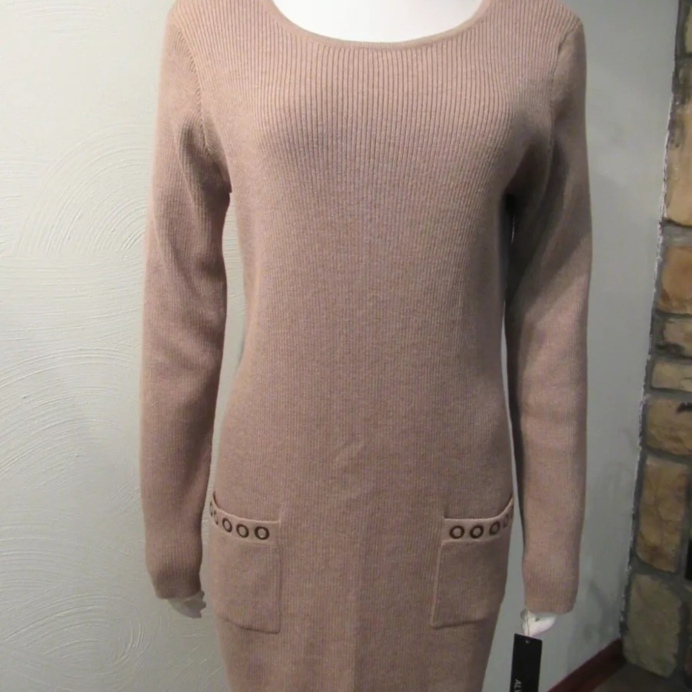 ALYX Long Sleeve Taupe Sweater Dress NWT